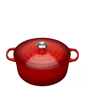 Le Creuset Signature Cerise Cast Iron Casserole 24cm